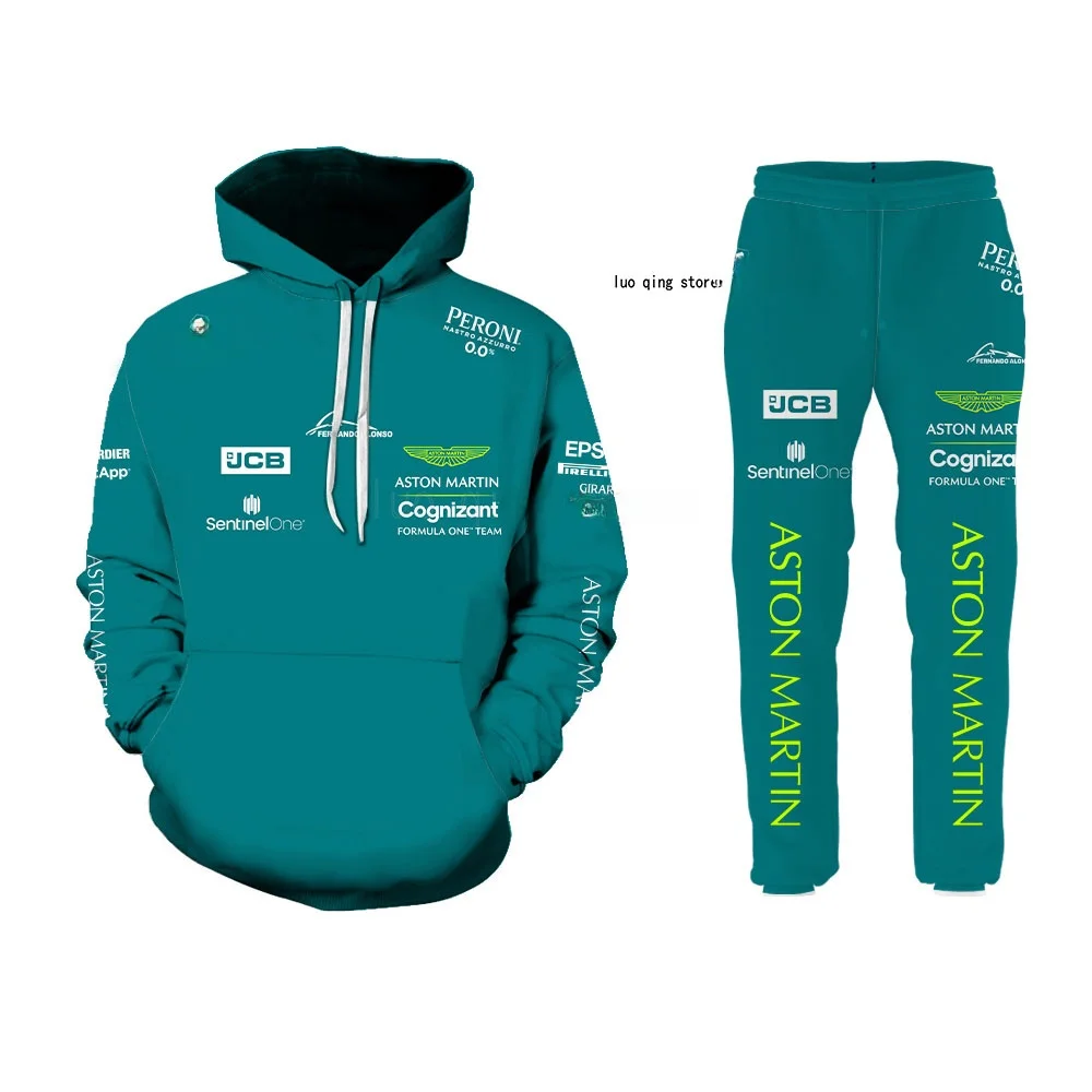 

Повседневный комплект с капюшоном и принтом для мужчин, удобные дышащие молодежные длинные брюки, весенне-осенняя сезонная одежда