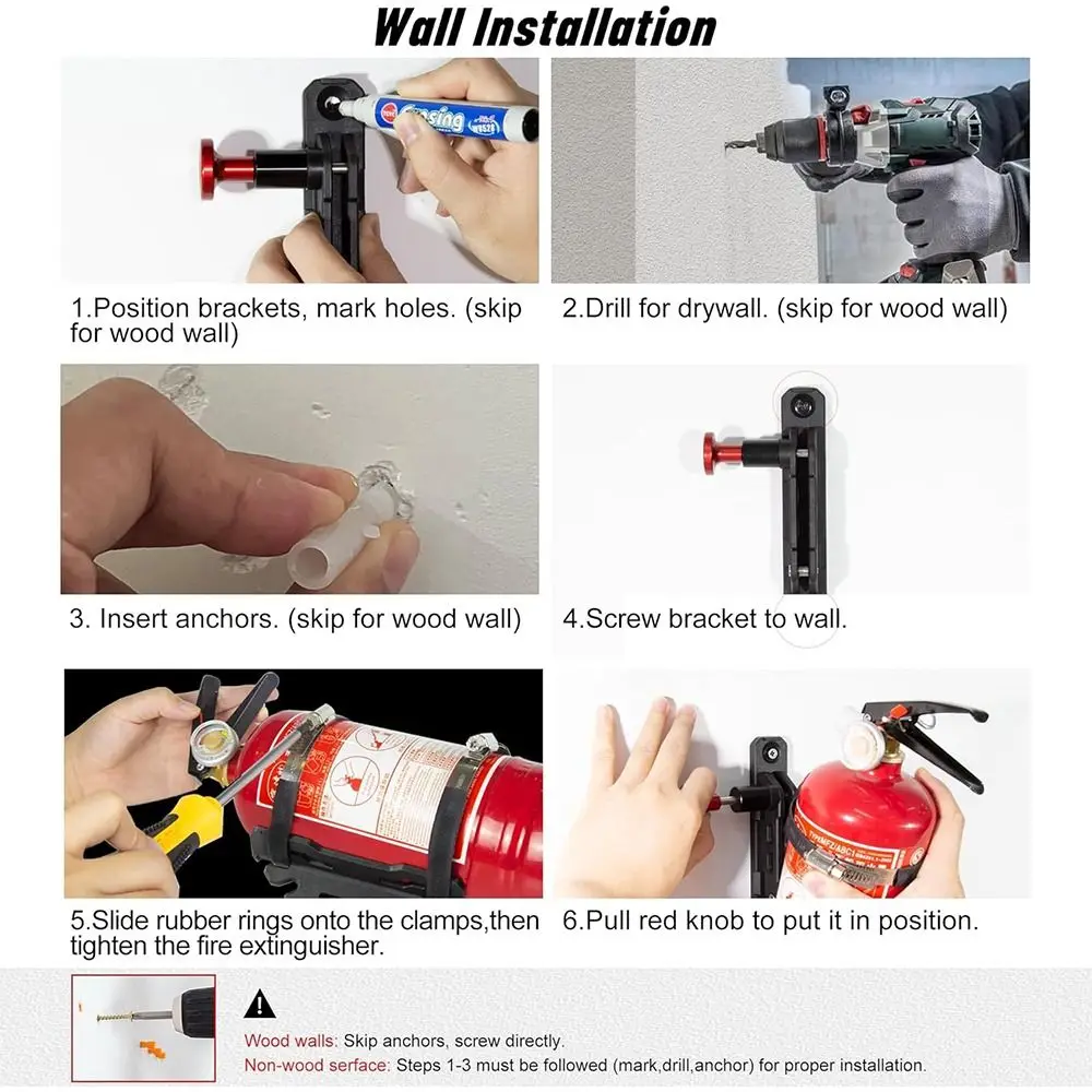 Quick Release Fire Extinguisher Mount Universal Adjustable Mounting Fire Extinguisher Holder Fire Extinguisher Bracket