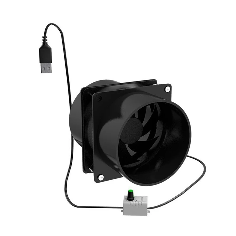 USB-Ventilator mit einstellbarer Geschwindigkeit, Rauchabsorber, ESD-Dampfabsaugung, Ventilator, Rohrkanal, Abluftventilator, Rohrlüftungsventilator