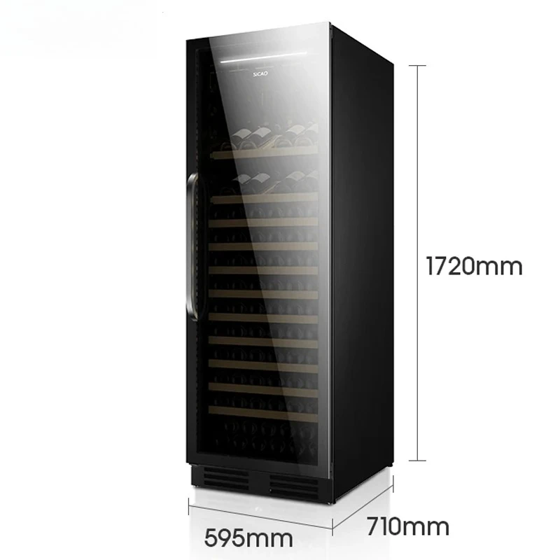 Dual Zone Wine Fridge Electric Mirror Glass Door Refrigerator Stainless Steel Built-in Wine Cooler for Household and Hotel Use