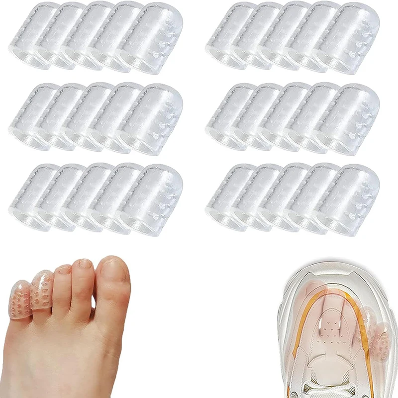5/10/20 PCS Atmungsaktive Silikon Zehenschutz Abdeckung Transparent Verhindern Wasser Blasen Schwielen Bequeme Elastische Schutz – Detail 15