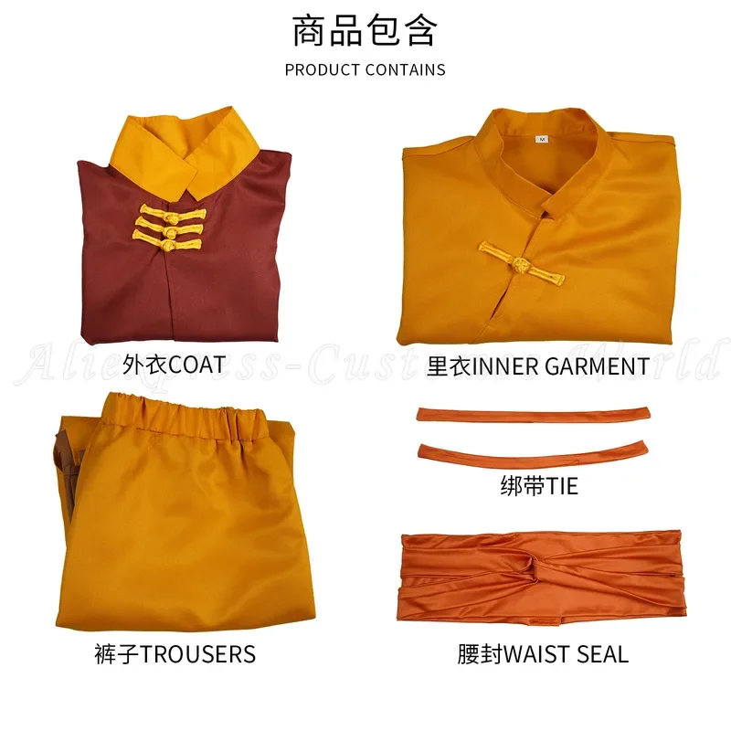 Avatar Aang Cosplay Costume The Last Airbender Aang Anime Cosplay Costume Adult Suit Outfits Halloween For Women Men Boy Suit！1e
