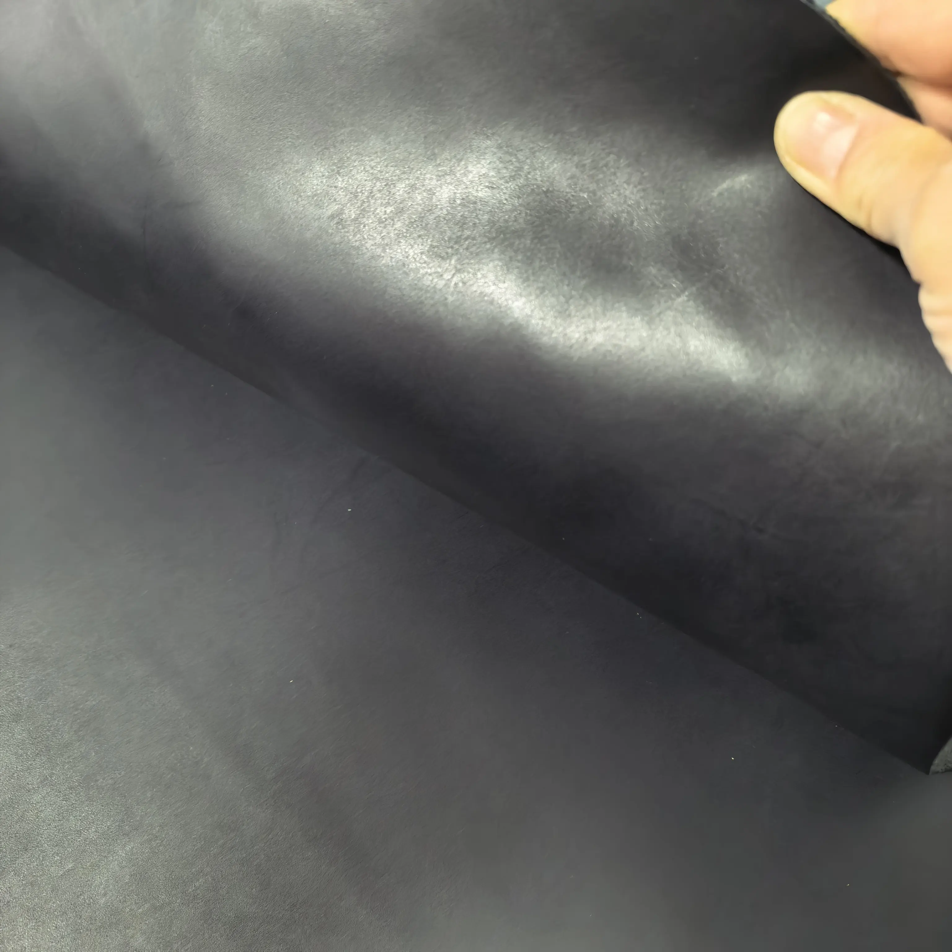 Leather pre-cut Piece first layer cowhide thick genuine leather 1.0 mm to 2 mm cow skin DIY leathercraft black colors available