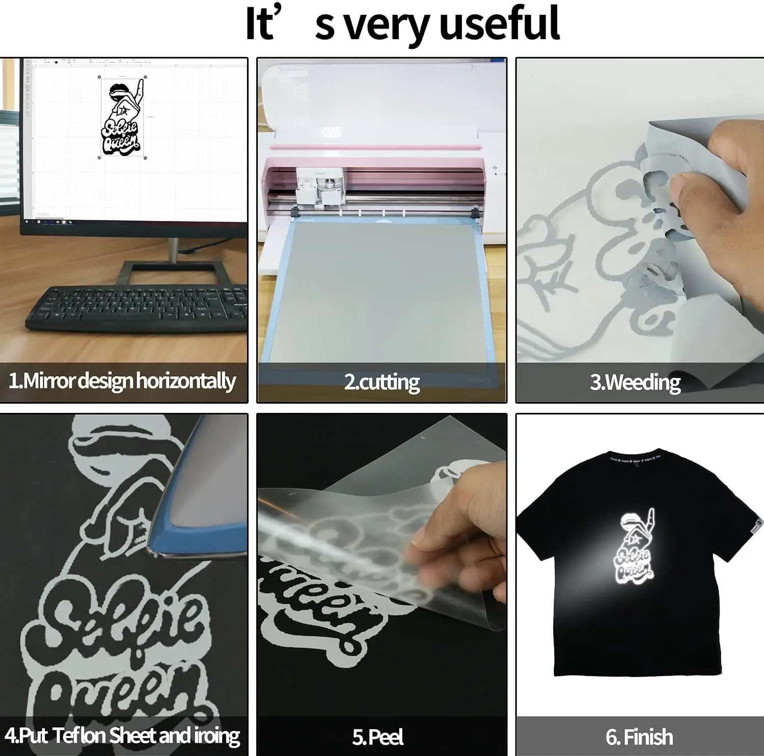 1 Rolle 30x50/100cm Reflektierende Wärmeübertragungsfolie HTV für T-Shirts Bügeltransferfolie Elastische Vinylrolle Unbedruckbare Wärmeübertragungsfolien – Detail 8