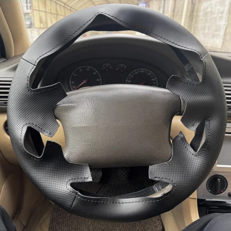 Customize Microfiber Leather Car Steering Wheel Cover B5 VW Golf 4 1999 2000-2005 Steering Wrap Cover For Volkswagen Passat