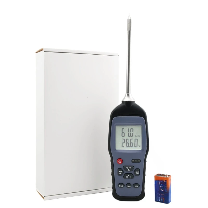 

High Temperature Portable Dew Point Tester Hg981 Industrial Plant High Precision Handheld Temperature and Humidity Dew-Point