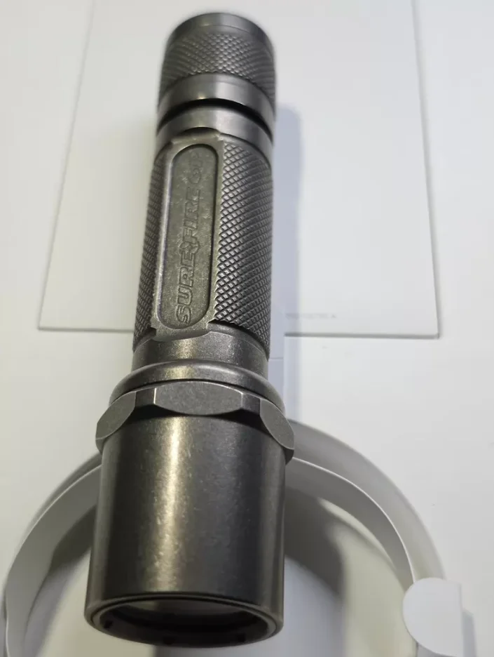 Used EDC Jieteming 6p Shenhuo 6p Clone titanium alloy stone wash flashlight Torch Lamp decompression toy