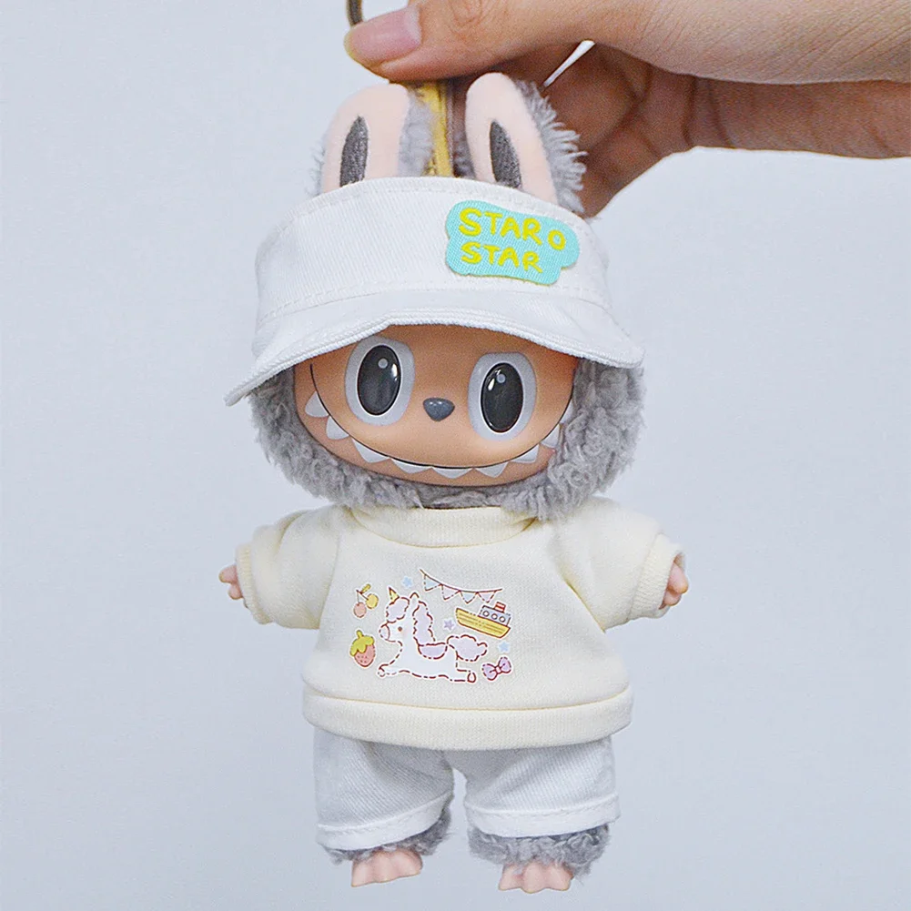 For Labubu Doll Clothes Fashion Clothes Hoodies Doll Clothes Color Match Hoodies Doll Accessories Cute Decoration Little Cloths