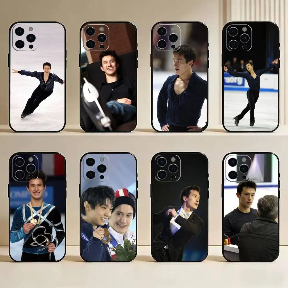 

P-Patrick Chan-Figure Skating Phone Case For iPhone 17,16,15,14,13,12,11 Plus,Pro Max,XS,Soft Silicone Black Cover