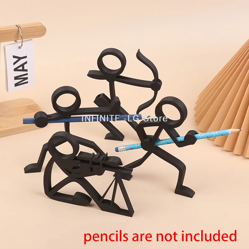 

3D-печатные подставки для ручек в виде палочек, органайзеры для канцелярии, настольные украшения, скульптуры для рабочего стола, подарки