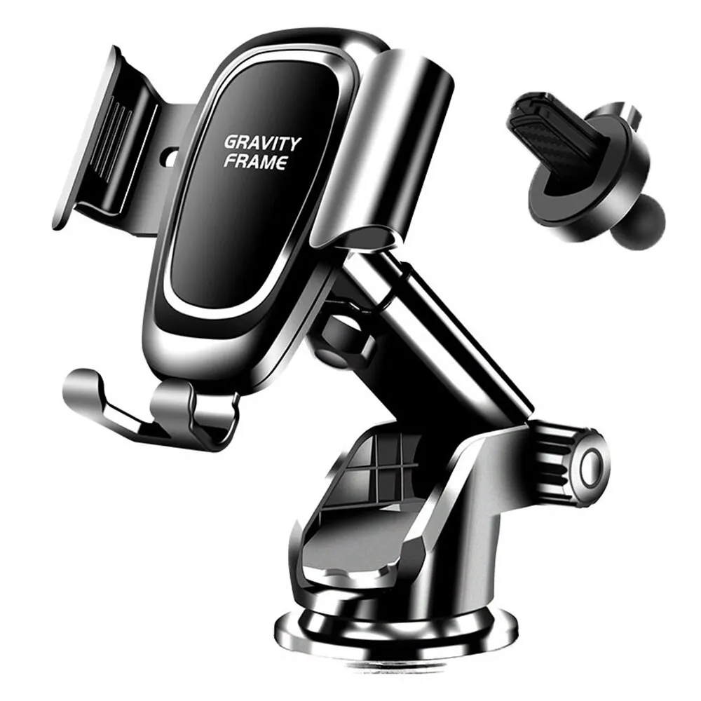 Car Phone Holder & Super Suction Cup Universal 4 in 1 for Car Dashboard Windshield Vent Car Mount for iPhone Samsung