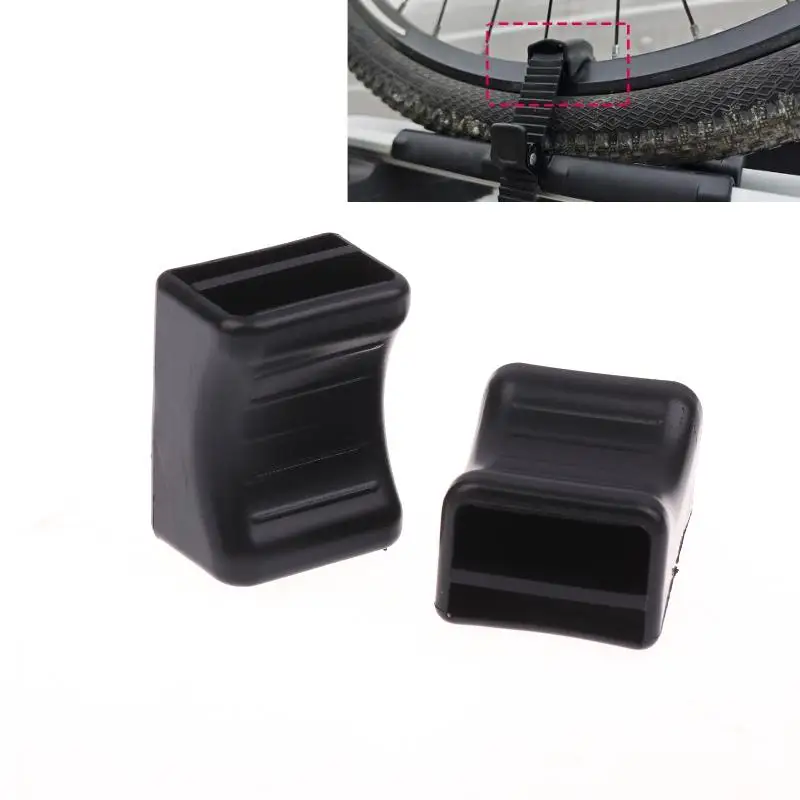 2Pcs For Thule 599 598 591 568 564 561 532 933 926 Roof Rack Bike Wheel Adapter Straps With Cushion For Secure Cycling Transport