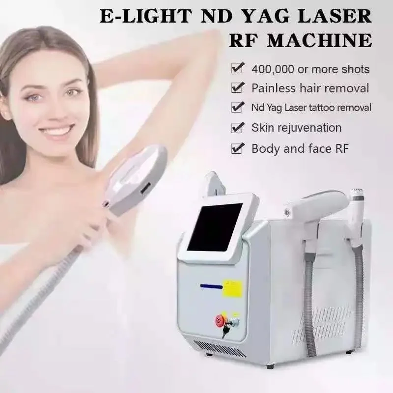 

3 in 1 Hair Removal Tattoo Removal IPL OPT Nd Yag Q Switch Laser RF Skin Rejuvenation Multifunctional Portable Professional