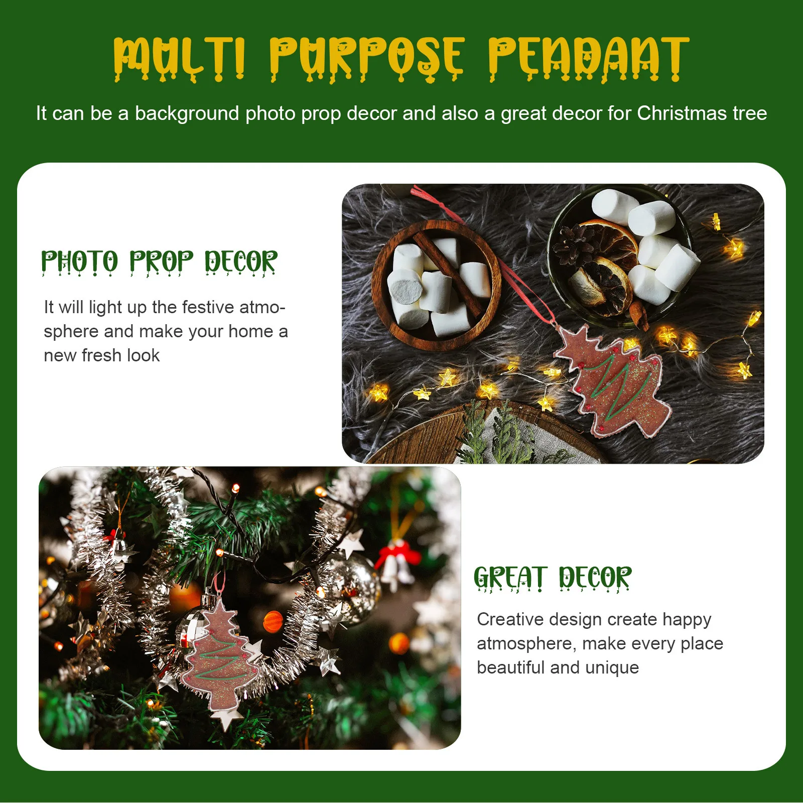 

Gingerbread Man Xmas Tree Hanging Ornament Pendant Christmas Decoration Party Props Xmas Tree Pendants