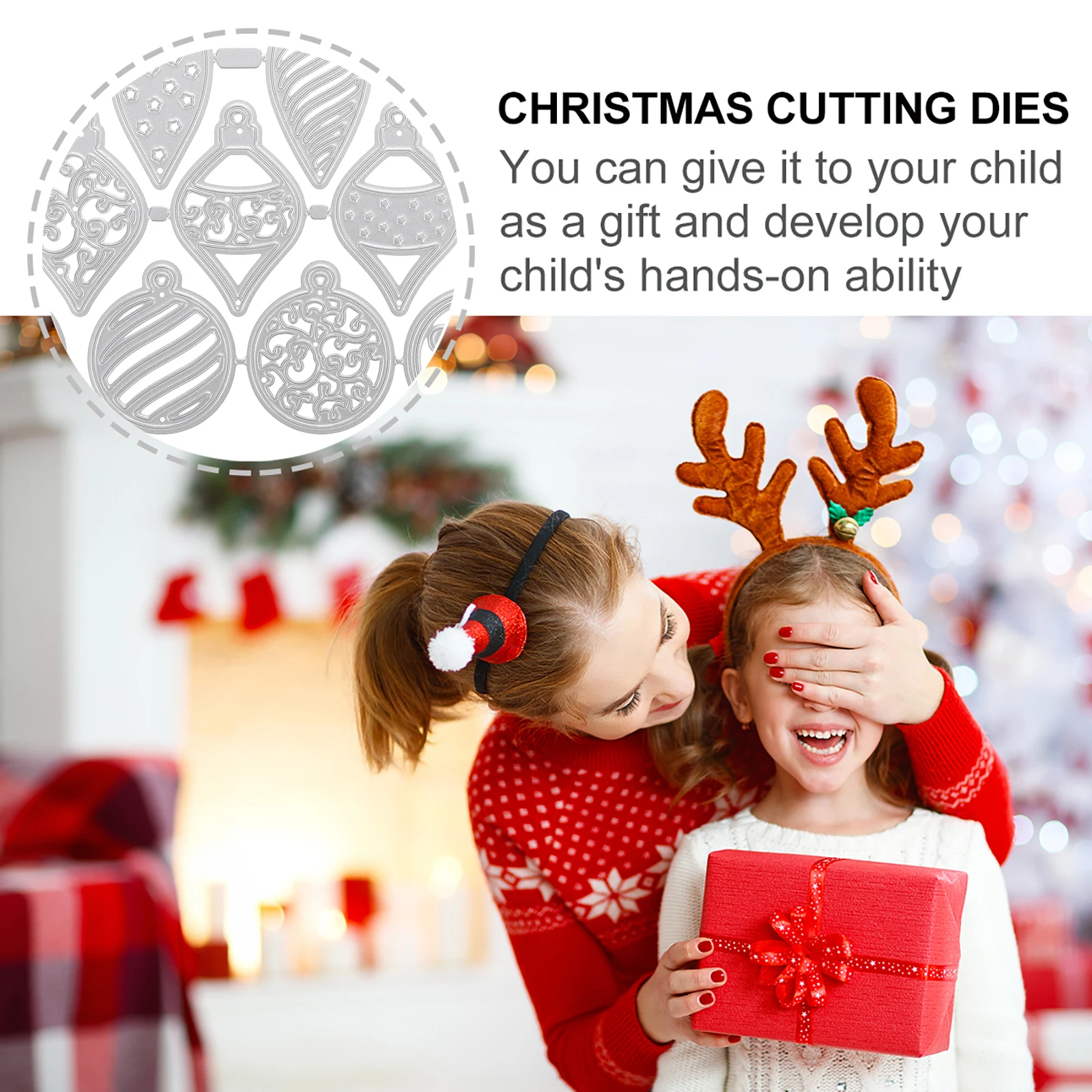 

14pcs Cutting Dies Stencils Christmas Craft Templates Craft Cutting Dies for DIY Scrapbook Cards Paper Frame Gifts