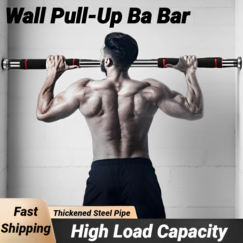 Barra Horizontal Ajustable de 150 kg para Puerta, para Ejercicios en Casa, Gimnasio, Entrenamiento de Dominadas, Barra de Tensión para Pared, Fitness, Desarrollo Muscular