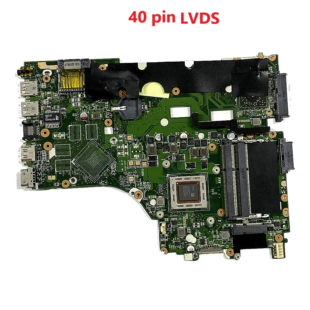 Working Good For Asus X550ZE X550ZA Motherboard A10 Cpu On-Board 40Pin Lvds Rev.2.0 Tested Ok