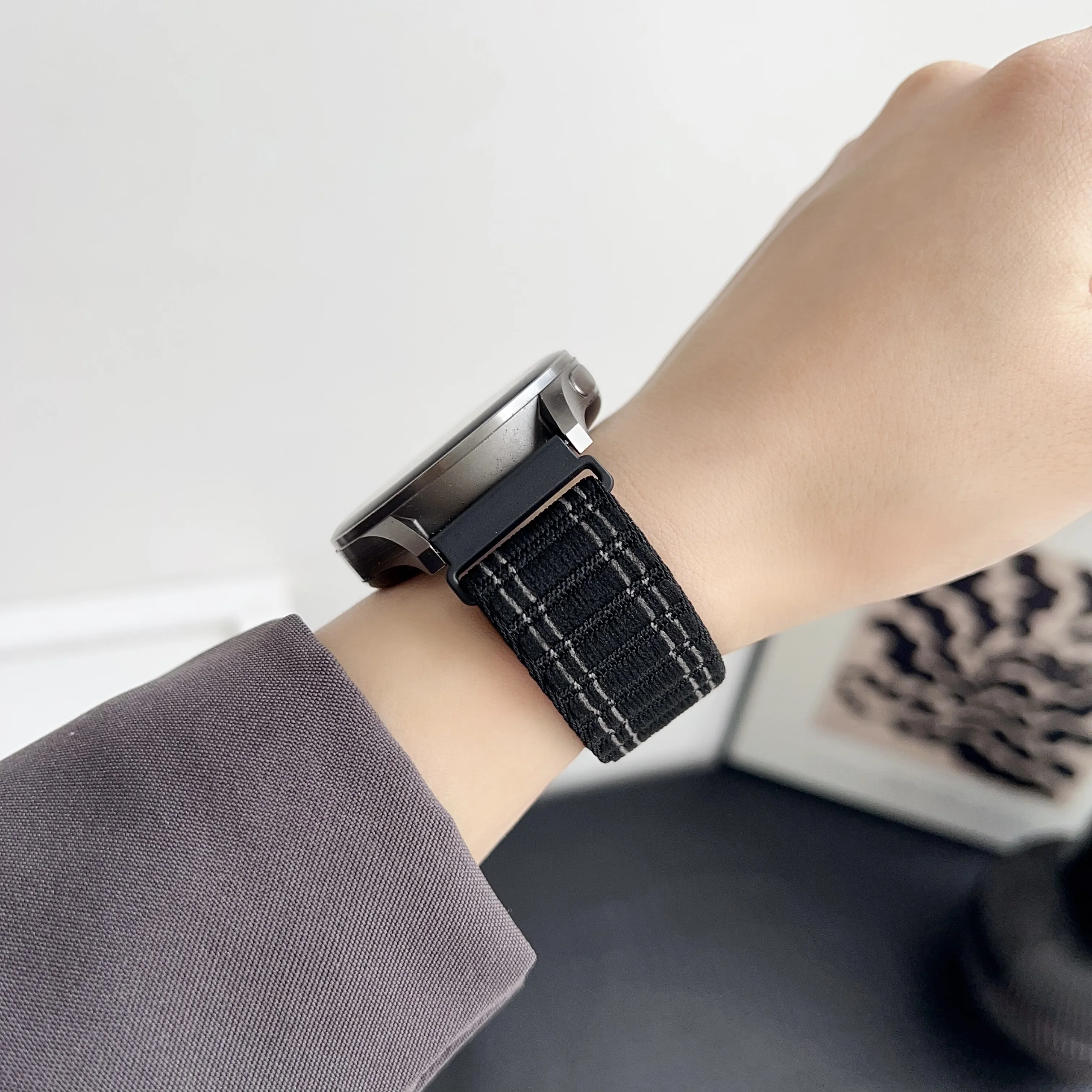 حزام ساعة نايلون ، سوار ساعة سامسونج جالاكسي ، هاتف ذكي ، سوار ، 20 ، 22 ، garمن