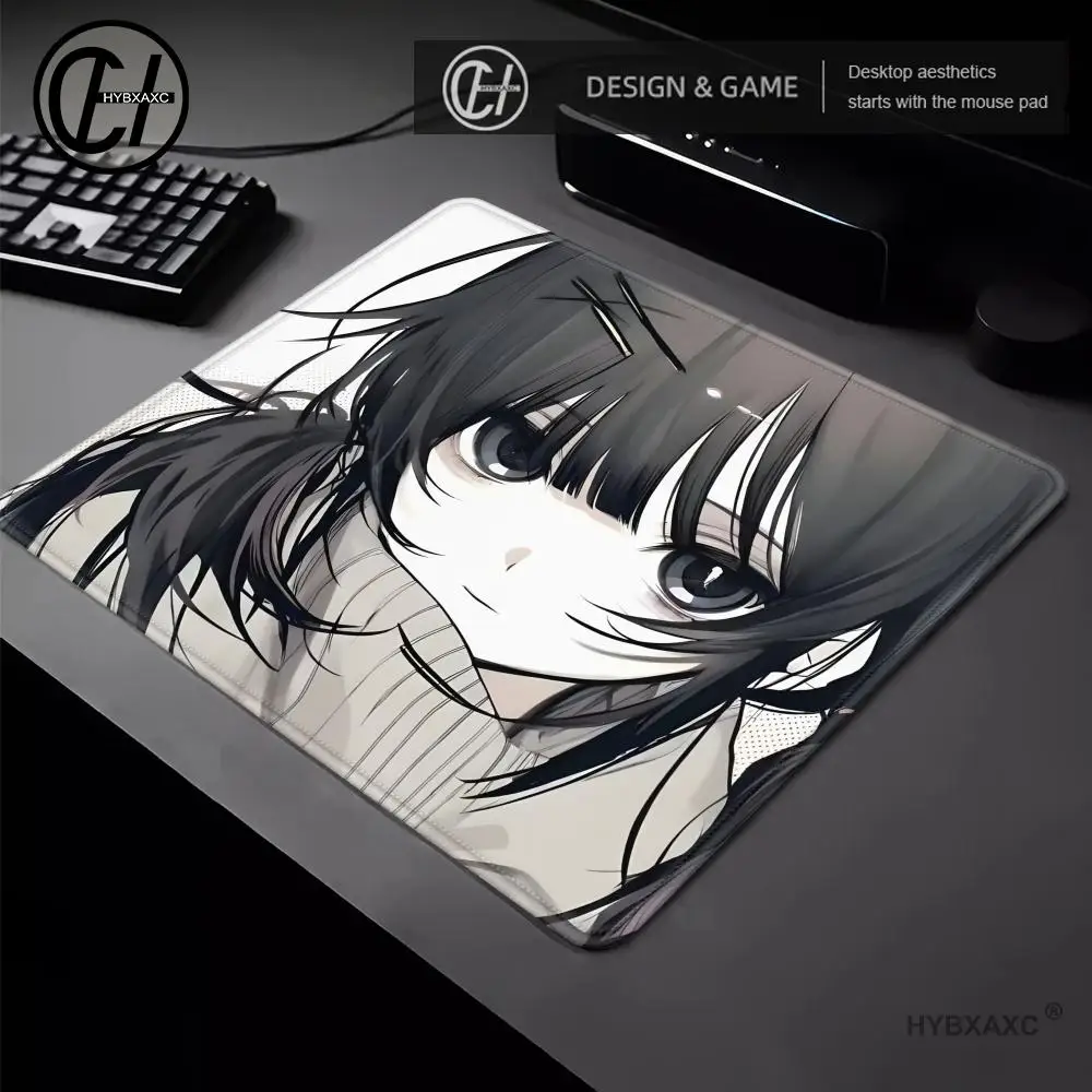 فتاة حلوة ومشمسة الرسوم المتحركة أنماط جميلة مكتب الكمبيوتر حصيرة الجدول لوحة الماوس الصغيرة وسادة الكمبيوتر المحمول ديكور نونسليب