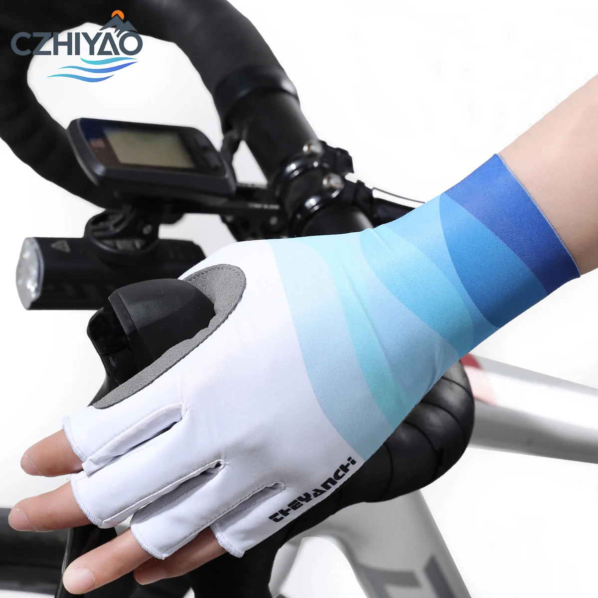 

CZHIYAO Half Finger Breathable Gloves for Both Men and Women for Mountain Biking Cycling Camping Outdoor Fishing and Running
