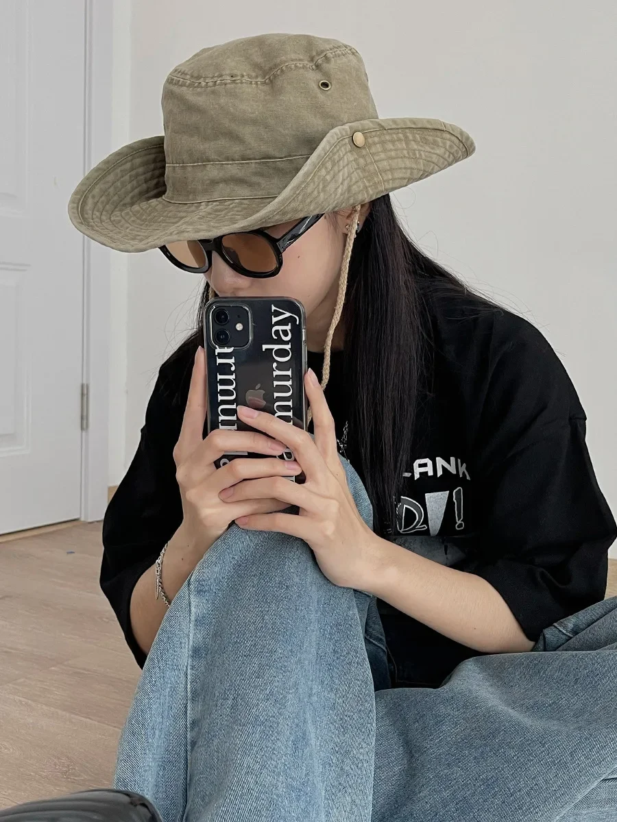 Custom Logo Cotton Outdoor Travel Sun Cap for Men and Women Adult Bucket Hat Fisherman Hat Summer Hiking Camping Hat bob