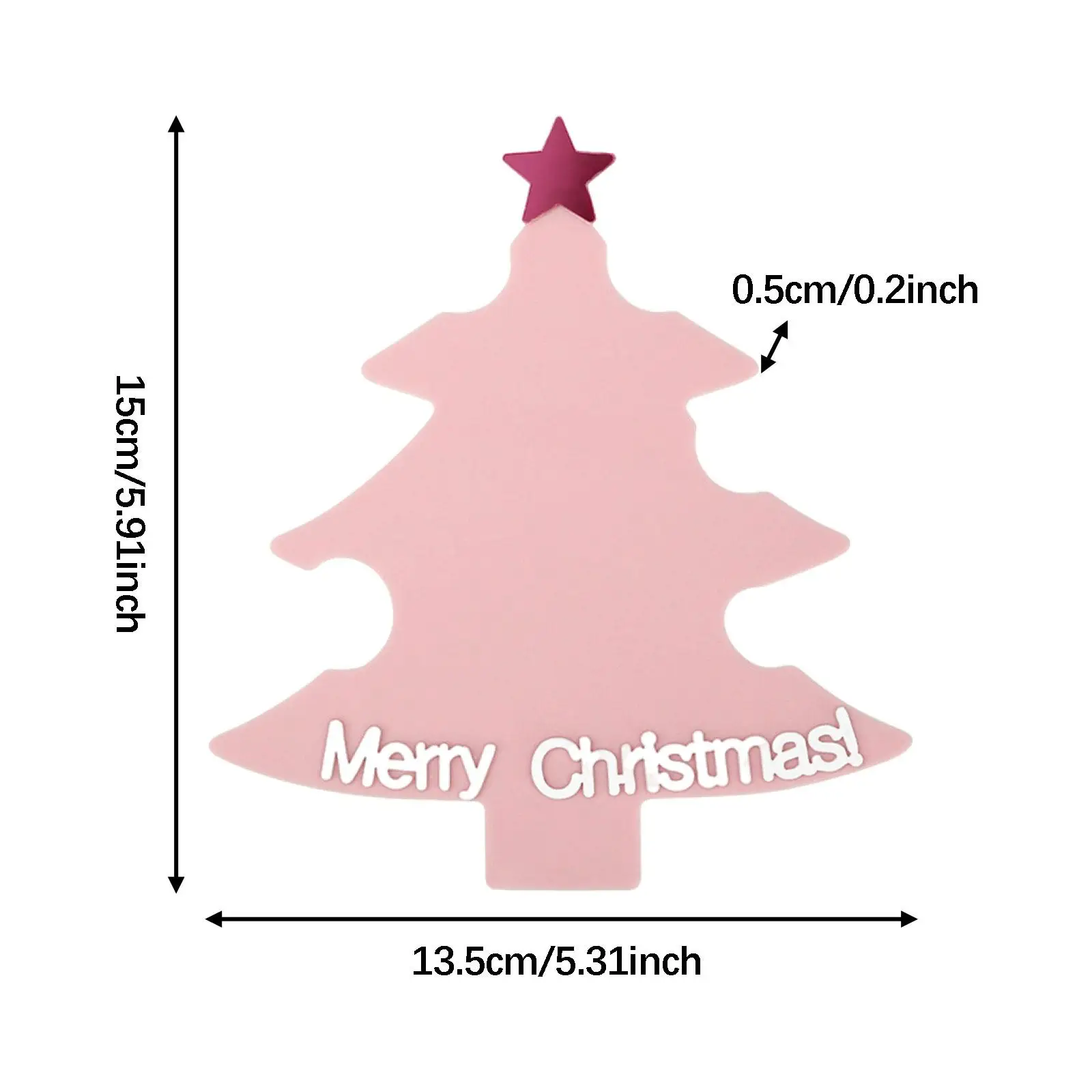 Christmas Tree Acrylic Nail Display Card Creative Nail Art Board Photo Prop for Manicure Salon Decoration