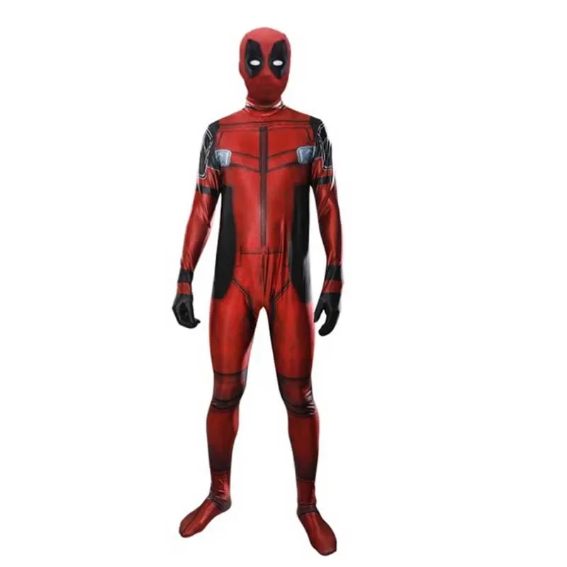 5 pezzi Deadpool Anime Bambini Adulti Supereroe Deadpool Costumi Cosplay Tuta Maschera attaccata Abiti Festa di Halloween per le ragazze del ragazzo