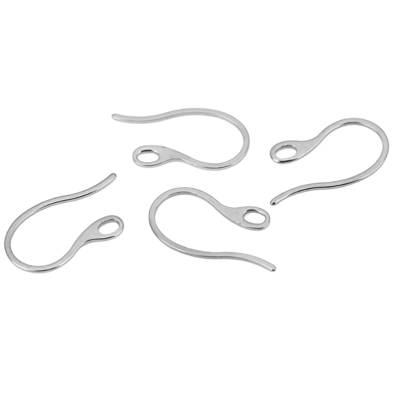 20pcs Hypoallergenic Stainless Steel Earrings Hooks Making PVD Never Fade Strong Earring Clasps Hooks For Diy Jewelry Supplies - view 6
