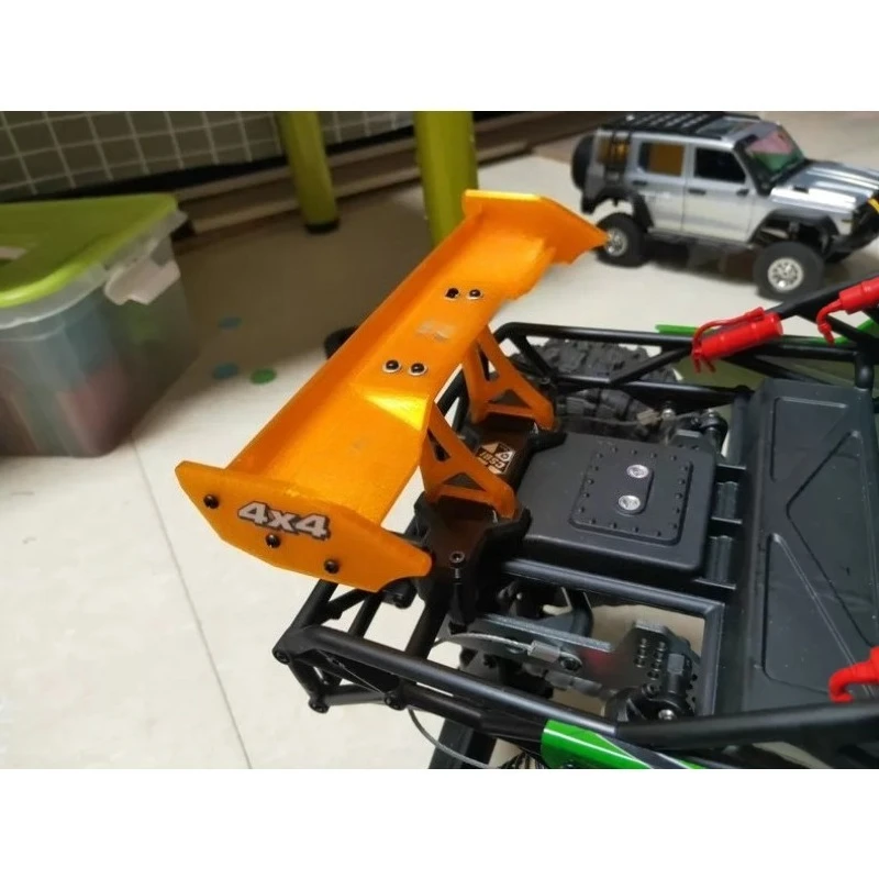 TPU Large Rear Wing Upgrades For YK4061 1/6 Ultra Low CG Rock Slide RC Crawler, Decorative Dress Up Parts, No-Drill Install