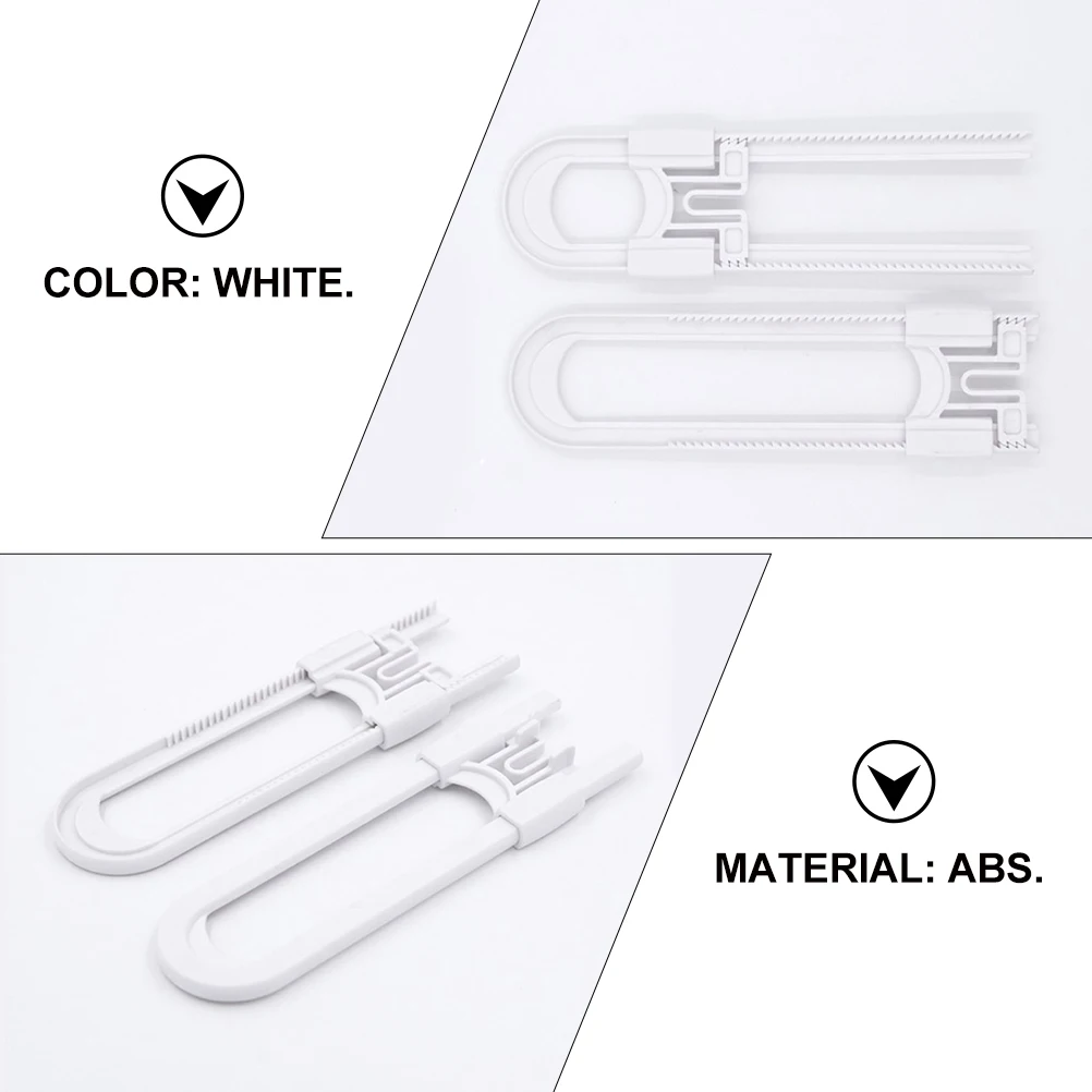 

4 шт. детские замки, многофункциональные U-образные замки для ящиков шкафа с защитой от детей, зубчатые, прочные, не требуются инструменты