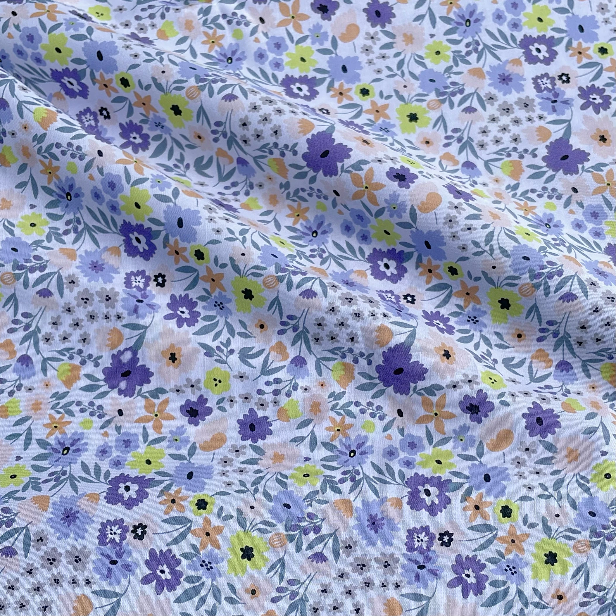 Chartwell Floral 100% Cotton 40S Original Design Fabric Digital Printing for Sewing Cloth Dresses Skirt Kids Designer