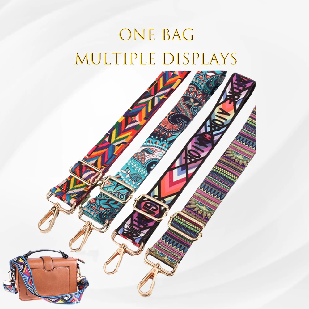 Ajustável Shoulder Bag Strap 38mm Wide Para Handle Substituição Crossbody Conveniente Nova Moda Colorida das Mulheres Bag Strap