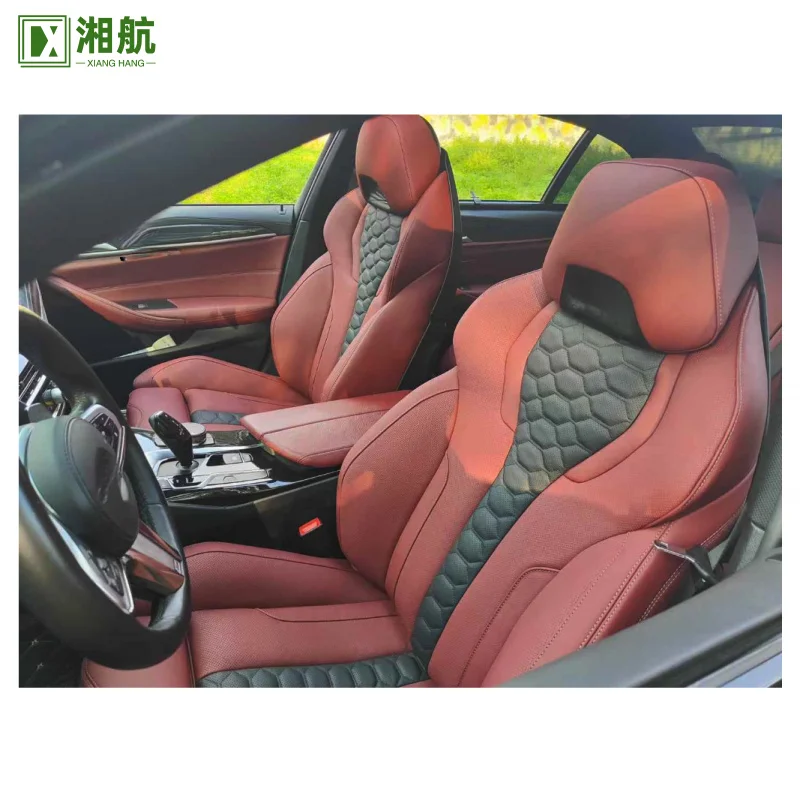 Suitable for YLC Custom High-Back Racing Seat Waterproof Sports Gaming Leather Seat BMW Adjustable VIP Car Interior Accessories