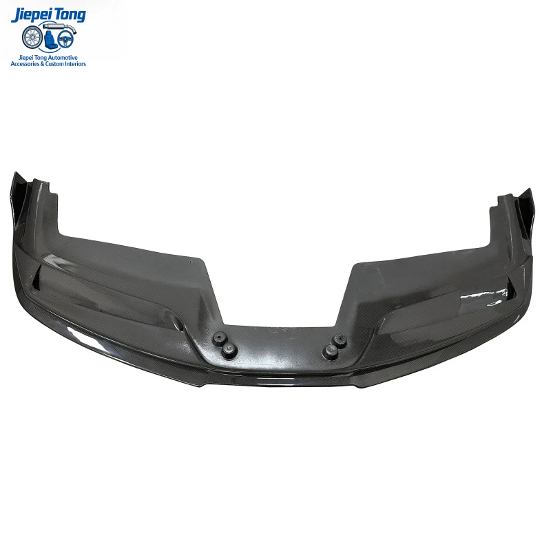 

suitable for Ferrari 488 Parts Dry Carbon Fiber V Style Front Lip Bumper 488 GTB and Spider 2015-2018