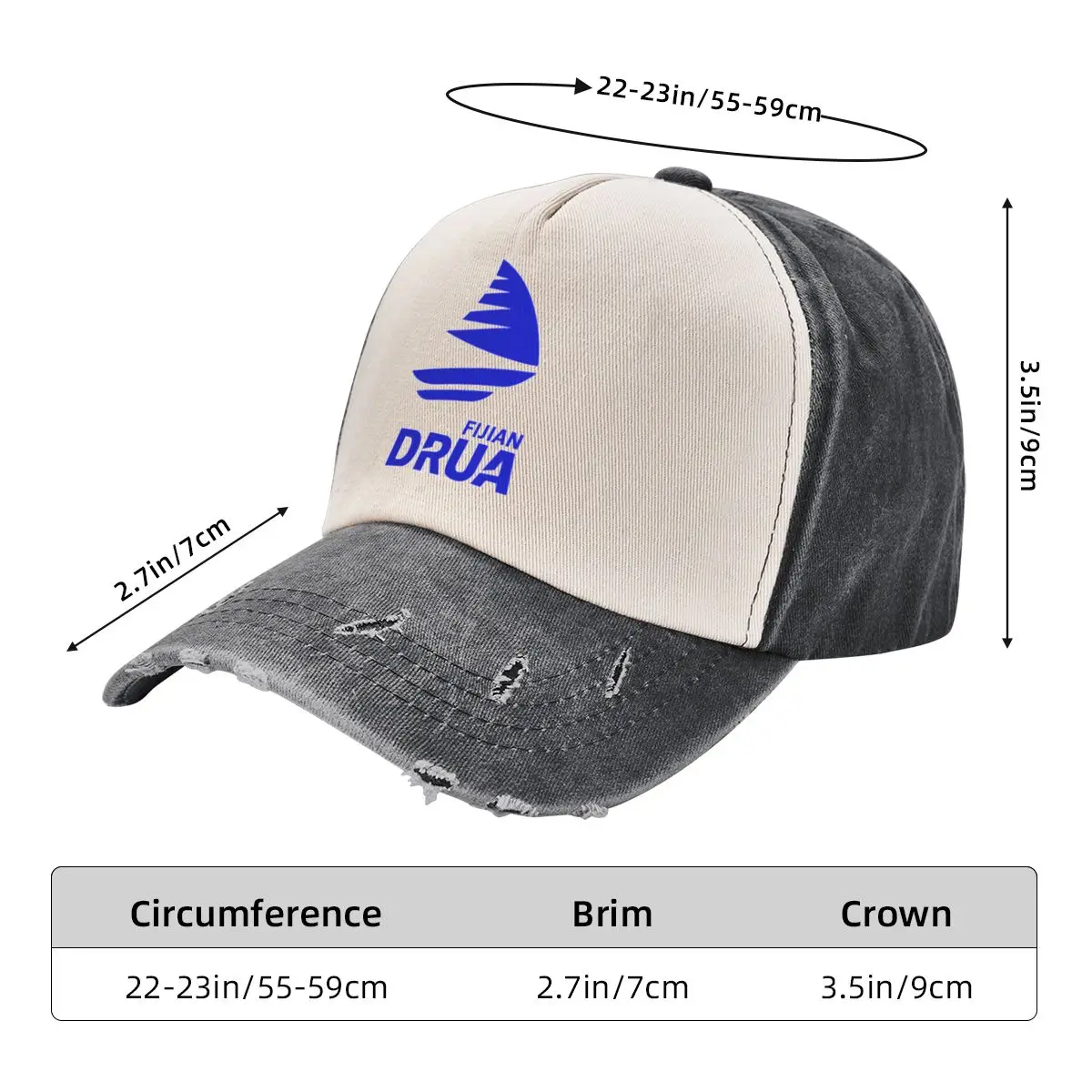 Toso Fiji Drua Baseball Cap Dropshipping Foam Party Hoeden Voor Heren Dames