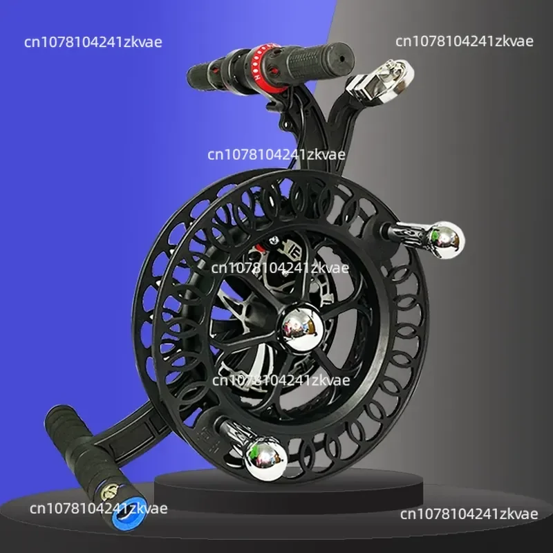 Kite strap wheel spool disc all-alloy strap wheel labor-saving wheel brake anti-reverse take-up line