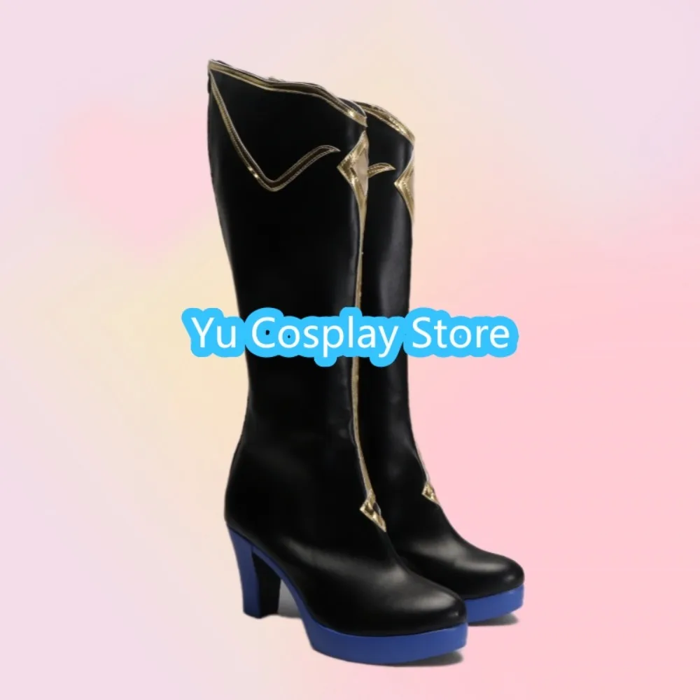 Yu Cosplay Store Genshin Impact Lumine Abyss Scarpe cosplay principessa Scarpe cosplay anime Stivali Costumi di Halloween Puntelli