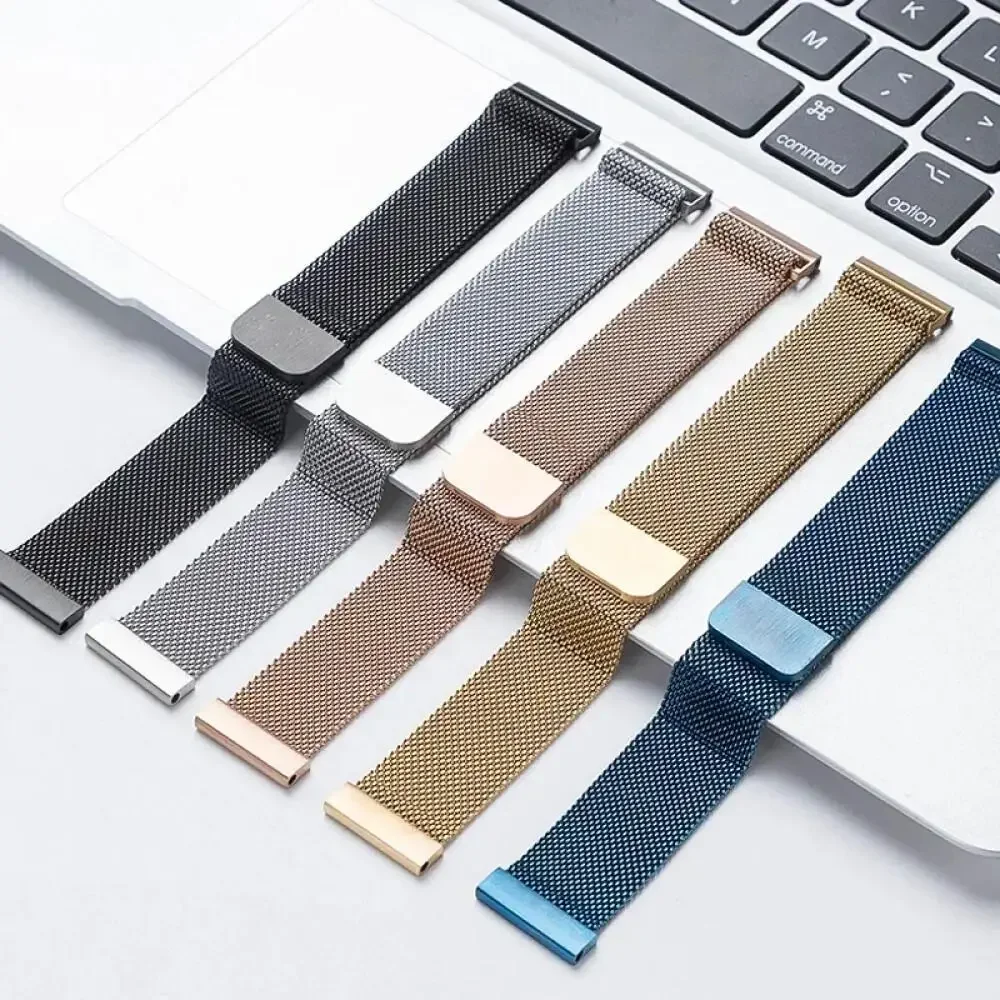22mm Milanese Magnetic Loop For Amazfit Bip 6/Bip 5 Bip 5 Unity/GTR 2 3 4 Bracelet For Amazfit Balance/Cheetah Round/Pro/Stratos
