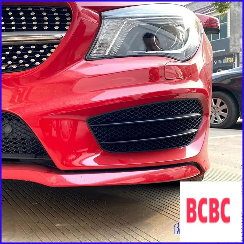 BB-Fog Light Cover Grille Front Bumper For Mercedes Benz CLA Class C117 CLA200 250 CLA45 AMG 2013-2015 Grill Grid Kit