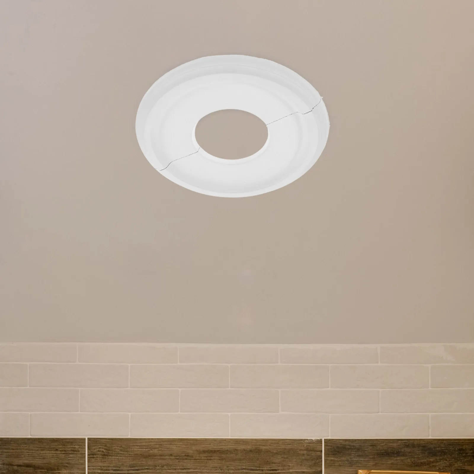 PU Ceiling Medallion Decorative Light Fixture Cover Plate for Chandelier Fan Mounting Round Traditional Ceiling Light Base