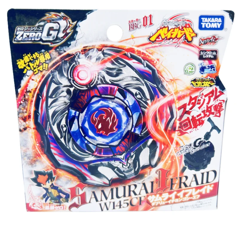 

Takara Tomy Beyblade Metal Battle Fusion Top BBG01 ZERO G SAMURAI DFRAID W145CF с пусковым устройством