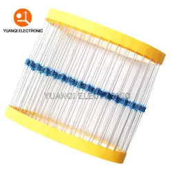 100pcs 1/8W 1% Resistor de Filme de Metal 0.125W 1R-4.7M 10R 22R 47R 100R 220R 470R 680R 1K 3.3K 4.7K 10K 22K 47K 220K 680K 1M ohms