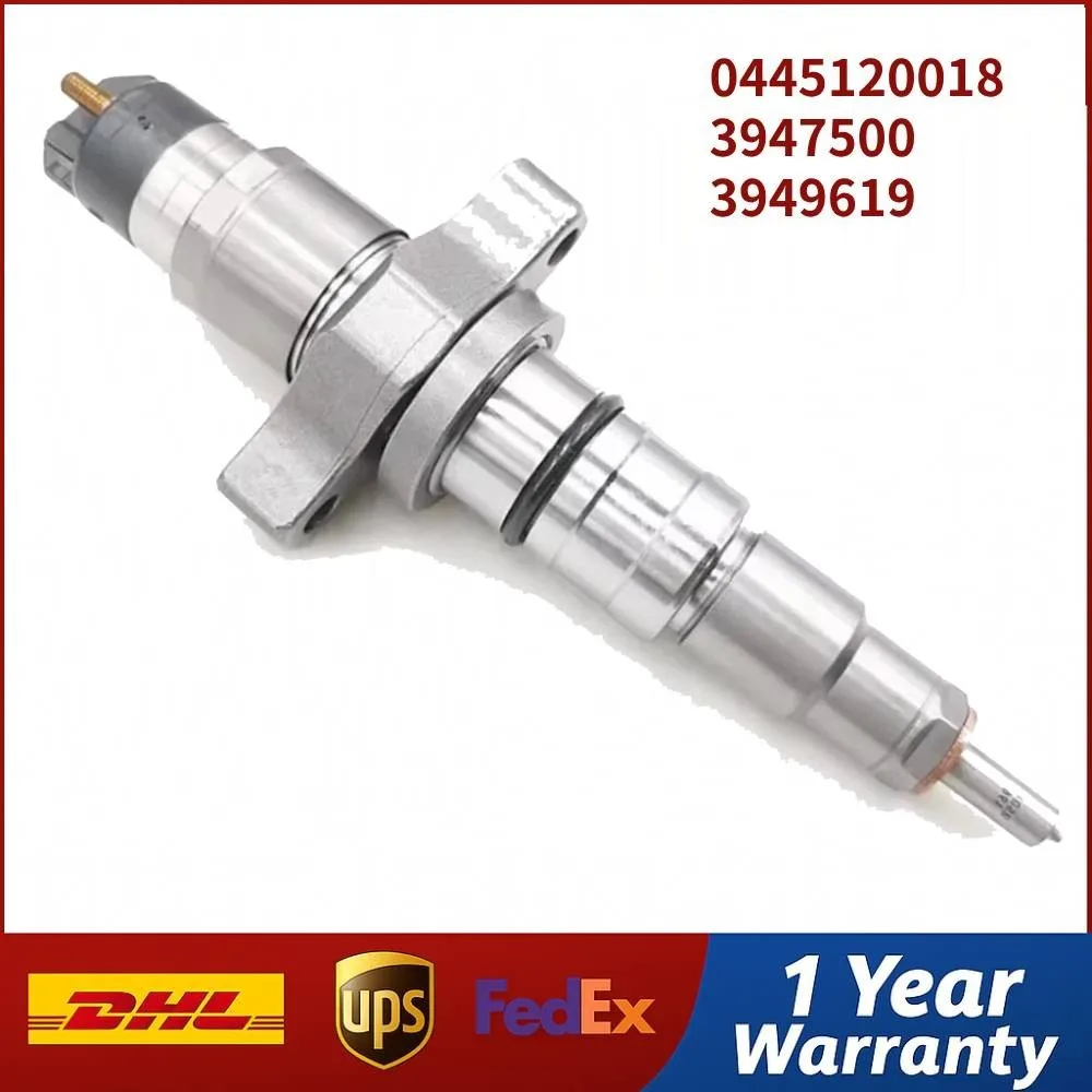 0445120018 3947500 3949619 Fuel Injector for Cummins Dodge Ram 2500 3500 5.9L