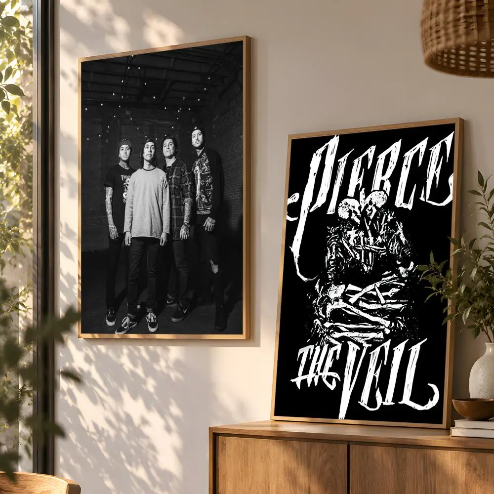 Rock Band P-Pierce The Veil Poster Wall Art Home Decor Living Room Bedroom Office Dorm Apartment Gift