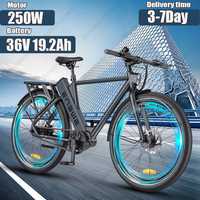ENGWE P275 PRO Electric Bike 250W Motor 19.2AH Lithium Battery Ebike All-terrain Tires Superhigh Battery Life Electric Bicycle