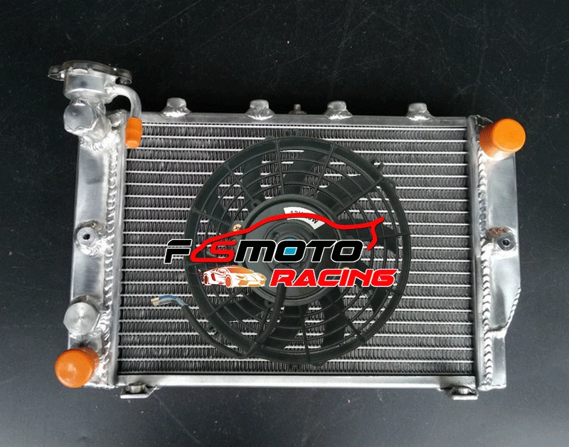 Aluminum radiator+Fan For HONDA VF700C VF 700 Magna 1984-1986 1985 84 85 86