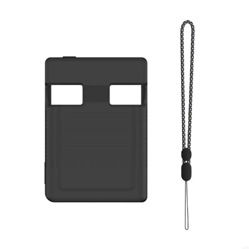 J2FC Gamepad Housing Silicone Protector Cover with Lanyard for Miyoo Mini Scratchproof Shell Skin Protective Case Sleeve