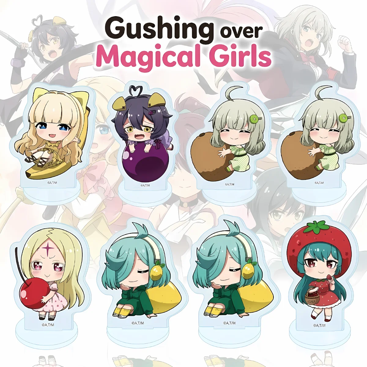 Anime Gushing over Magical Girls Acrylic Stand 10cm, Haruka Figure, Nice Present For Cabinet Decor, Birthday Holiday  keychain
