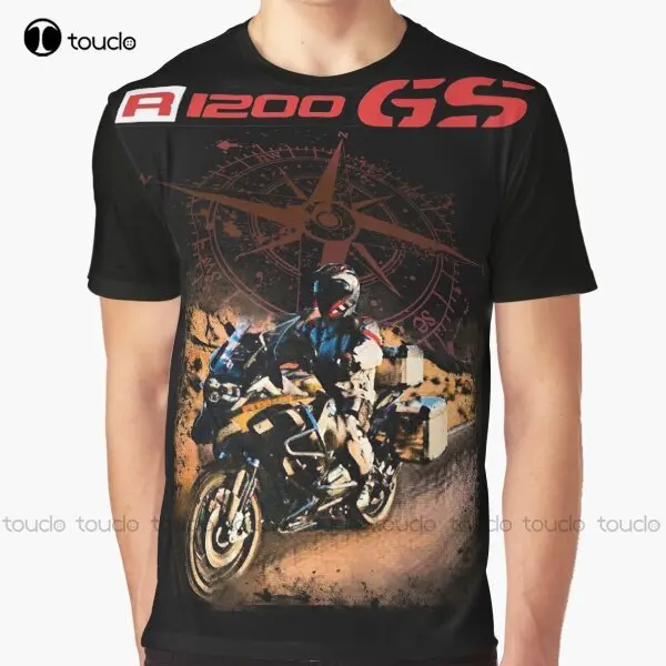 R1200 Gs Chopper, Bikers, Dirt Bike, Cafe Racer, Motorbike, Motorcycles Graphic T-Shirt Funny Art Streetwear Cartoon Tee Xs-5Xl