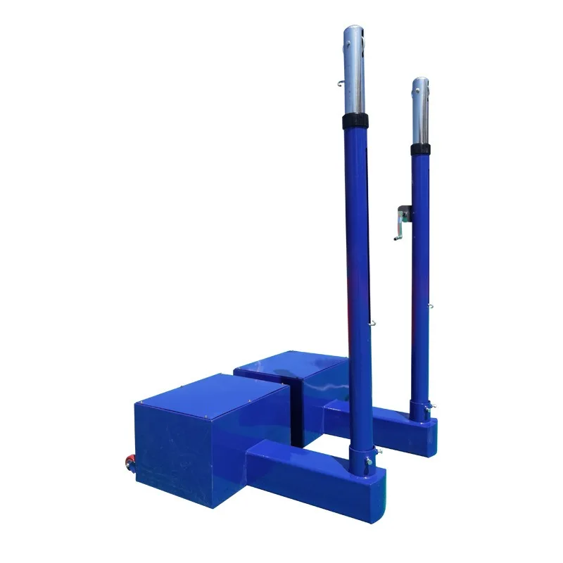 Three-purpose volleyball column Multifunctional mobile air volleyball rack Counterweight stable beach tennis net rack